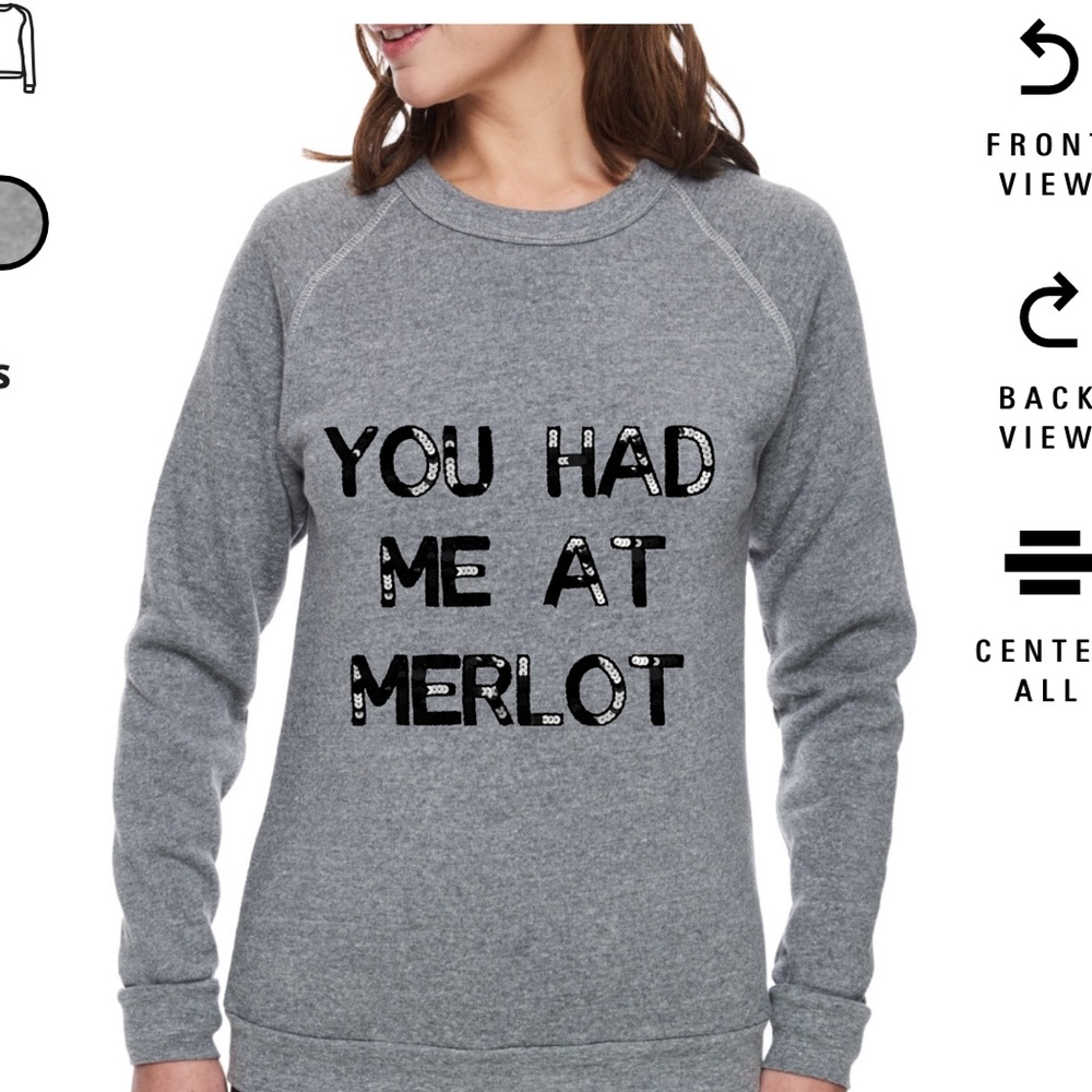 Bow and Drape sweatshirt